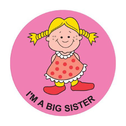 Picture of pdc® 250 per Unit I'm A Big Sister Sticker59707289