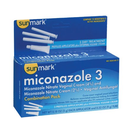 Picture of Vaginal Antifungal Kit sunmark® 2% Strength / 200 mg Cream / Suppository49348064573