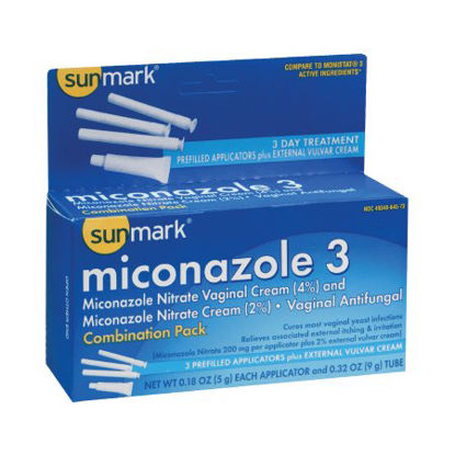 Picture of Vaginal Antifungal Kit sunmark® 2% Strength / 200 mg Cream / Suppository49348064573
