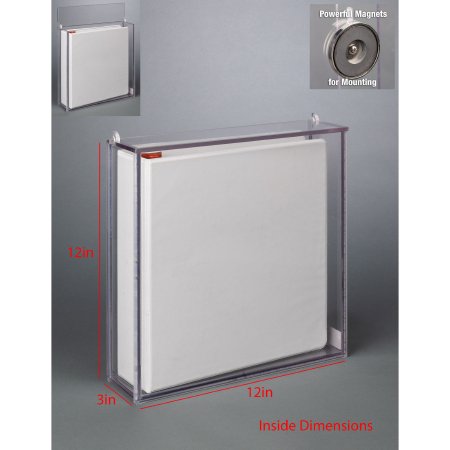 Picture of HOLDER, 3RING BINDER W/LID MAGNETSBINDRDUST-M