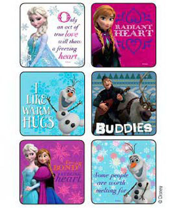 Picture of Disney® 75 per Unit Frozen Snowflakes n Slogans Sticker1555