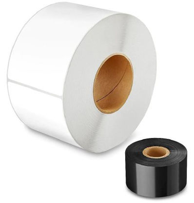 Picture of Printer Ribbon For use With Industrial Printers Thermal Tranfers 1.57 X 1476 InchS-6937