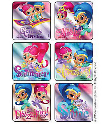 Picture of Kids Love Stickers® 75 per Unit Shimmer and Shine Genies Divine Foil Sticker1618