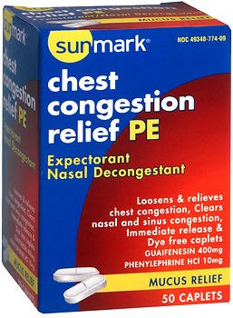 Picture of Cold and Cough Relief sunmark® 400 mg - 10 mg Strength Tablet 50 per Box49348077409