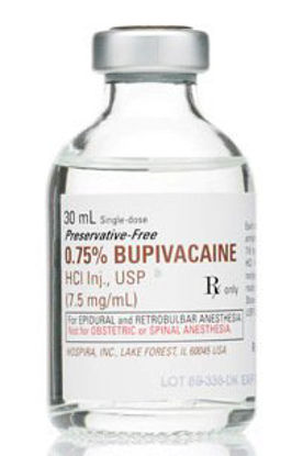 Picture of Bupivacaine HCl, Preservative Free 0.75%, 7.5 mg / mL Injection Single Dose Vial 30 mL00409116502