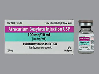 Picture of Atracurium Besylate 10 mg / mL Injection Multiple Dose Vial 10 mL00409110502