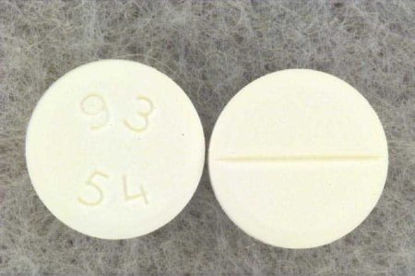 Picture of Buspirone HCl 10 mg Tablet Bottle 500 Tablets00093005405