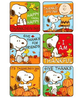 Picture of 75 per Unit Peanuts - Thanksgiving StickerF2048P