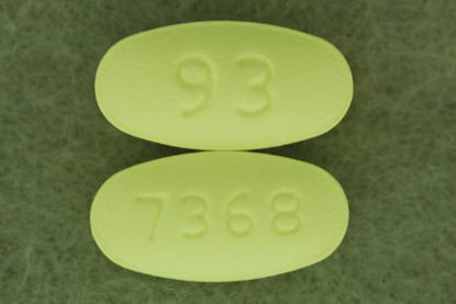 Picture of Losartan / Hydrochlorothiazide 100 mg - 25 mg Tablet Bottle 30 Tablets00093736856