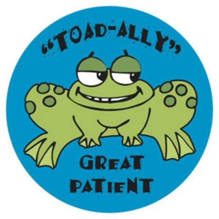 Picture of Tabbies® 100 per Unit Toad-Ally Great Sticker20008