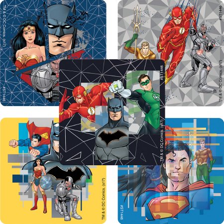 Picture of SmileMakers® 100 per Unit Justice League Sticker 2.5 InchST1446R