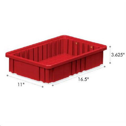 Picture of Storage Box 3.5 X 10.875 X 16.5 Inch Polypropylene2035-GY