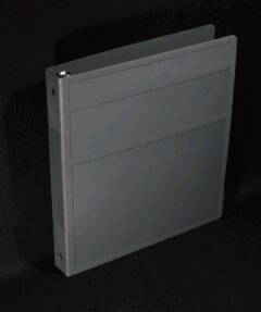Picture of Binder Carstens® 3 Ring Charcoal Gray 125 Sheets Side Opening8710-3R