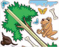 Picture of Pedia Pals® 1 Each Puppy Theme Wall Decal Decal Kit 4 Foot100112