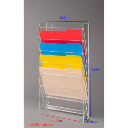 Picture of File Holder Poltex 11-3/4 X 12-1/5 X 23-1/2 Inch ClearVRTFILE6