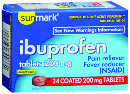 Picture of Pain Relief sunmark® 200 mg Strength Ibuprofen Tablet 24 per Bottle49348070604