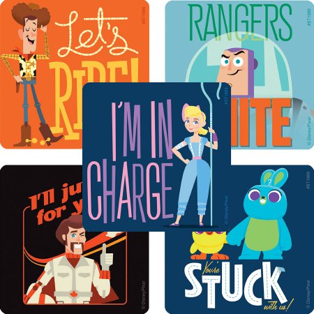 Picture of SmileMakers® 100 per Unit Toy Story 4 Toons Sticker 2.5 InchST1669R