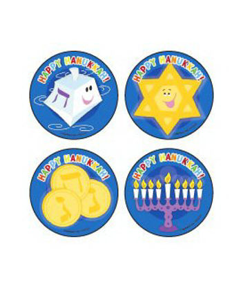 Picture of Kids Love Stickers® 90 per Unit Happy Hanukkah , Assorted StickerW2029P