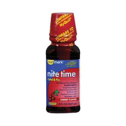 Picture of Cold and Cough Relief sunmark® 650 mg - 30 mg - 12.5 mg / 30 mL Strength Liquid 8 oz.49348097537