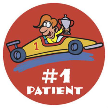 Picture of Tabbies® 100 per Unit Pediatric Award # 1 Patient Car Sticker20007