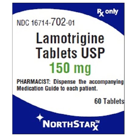 Picture of Lamotrigine 150 mg Tablet Bottle 60 Tablets16714070201