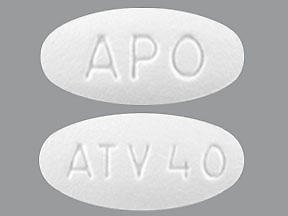 Picture of Atorvastatin Calcium 40 mg Tablet 50 Tablets50268009515