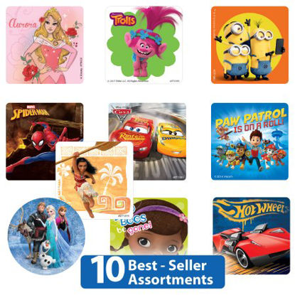 Picture of SmileMakers® 1000 per Unit Best Seller Licensed Sticker 2.5 InchLI10R