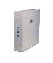 Picture of SDS Binder Carstens® 3 Ring Gray / Black Side Opening1762-3R