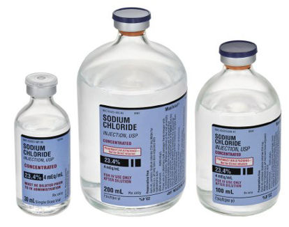 Picture of Replacement Preparation Sodium Chloride, Preservative Free 23.4%, 4 mEq / mL Injection Pharmacy Bulk Package 200 mL63323008863