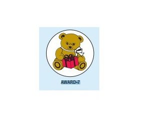 Picture of 150 per Unit Teddy Bear StickerAWARD-7