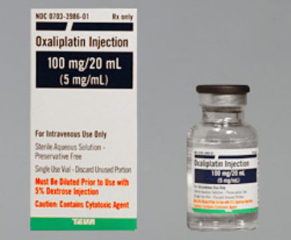 Picture of Oxaliplatin, Preservative Free 5 mg / mL Injection Single Use Vial 20 mL00703398601
