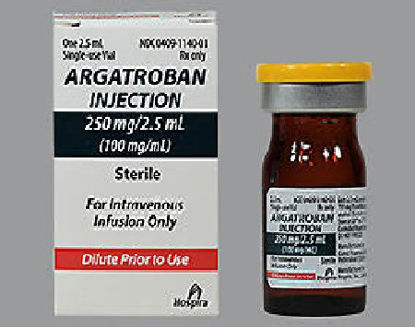 Picture of Argatroban 250 mg / mL Injection Single Use Vial 2.5 mL00409114001