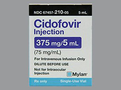 Picture of Cidofovir 75 mg / mL Injection Single Dose Vial 5 mL67457021005