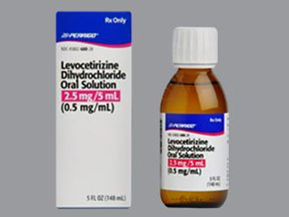 Picture of Levocetirizine Dihydrochloride 2.5 mg / 5 mL Solution Bottle 5 oz.45802068028