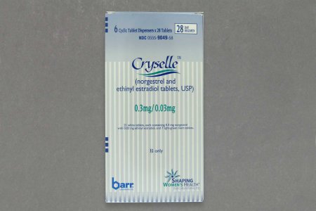 Picture of Cryselle* 28 Norgestrel / Ethinyl Estradiol 0.3 mg - 0.03 mg Tablet Blister Pack 6 X 28 Tablets00555904958