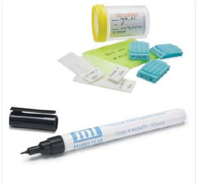 Picture of Permanent Marker Moist Mark Plus™ Black Ink Cap0479
