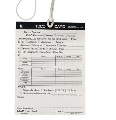 Picture of Combat Card Tear Resistant / Water Proof 1-1/2 X 4-1/2 X InchZZ-0262