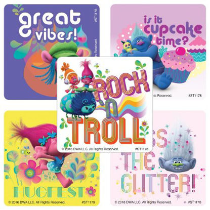 Picture of Disney® 100 per Unit DreamWorks Trolls Sticker 2.5 InchST1178B
