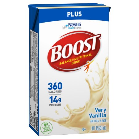 Picture of Oral Supplement Boost® Plus Very Vanilla Flavor Ready to Use 8 oz. Tetra Brik10043900931385