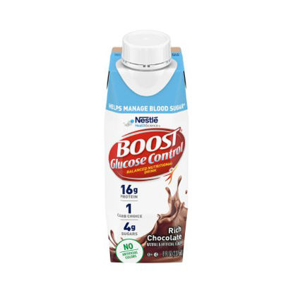 Picture of Oral Supplement Boost Glucose Control® Rich Chocolate Flavor Ready to Use 8 oz. Carton00043900116426