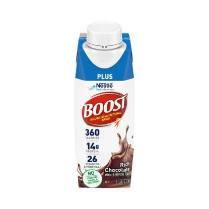 Picture of Oral Supplement Boost Plus® Rich Chocolate Flavor Ready to Use 8 oz. Carton00043900651422