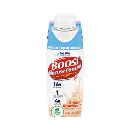 Picture of Oral Supplement Boost Glucose Control® Creamy Strawberry Flavor Ready to Use 8 oz. Carton00043900286808