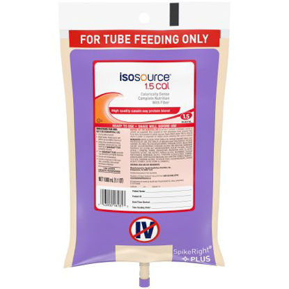 Picture of Tube Feeding Formula Isosource® 1.5 Cal 33.8 oz. Bag Ready to Hang Unflavored Adult10043900181810