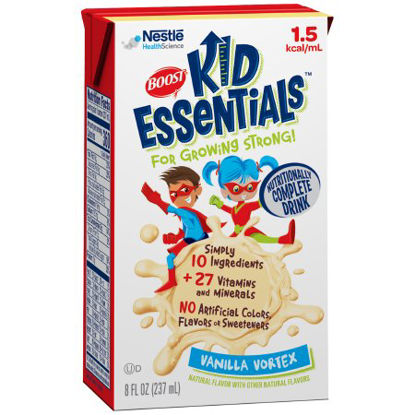 Picture of Pediatric Oral Supplement / Tube Feeding Formula Boost® Kid Essentials™ 1.5 Vanilla Vortex Flavor 8 oz. Tetra Brik® Ready to Use33540000