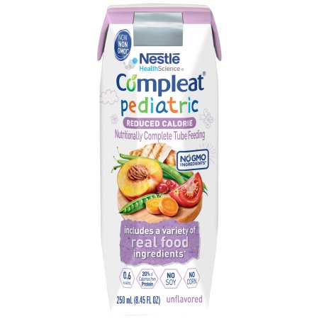 Picture of Pediatric Tube Feeding Formula Compleat® Pediatric Reduced Calorie 8.45 oz. Carton Ready to Use Unflavored Ages 1-13 Years10043900380749