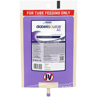 Picture of Tube Feeding Formula Diabetisource® AC 33.8 oz. Bag Ready to Hang Unflavored Adult10043900365081