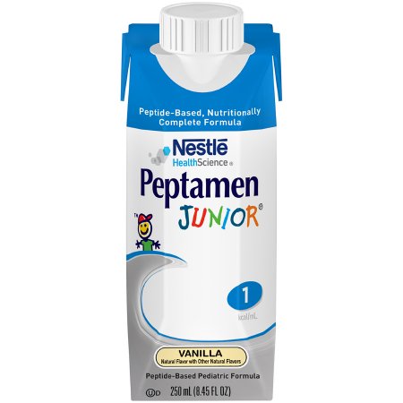 Picture of Pediatric Oral Supplement / Tube Feeding Formula Peptamen Junior® Vanilla Flavor 8.45 oz. Tetra Prisma® Ready to Use00798716162524