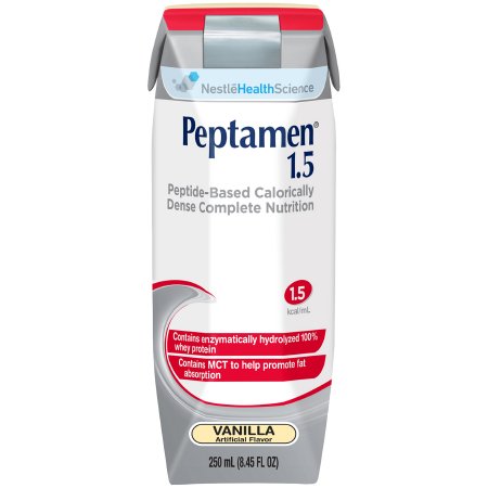 Picture of Oral Supplement / Tube Feeding Formula Peptamen® 1.5 Vanilla Flavor Ready to Use 250 mL Carton00798716181907