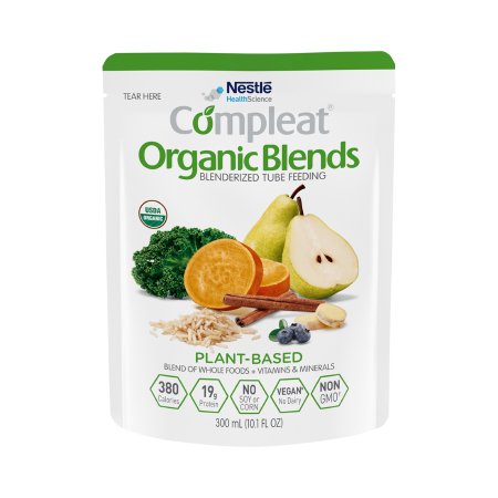 Picture of Oral Supplement / Tube Feeding Formula Compleat® Organic Blends Plant Blend Flavor Ready to Use 10.1 oz. Pouch00043900192703