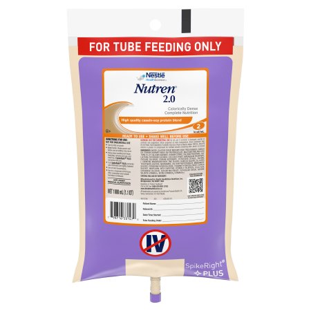 Picture of Tube Feeding Formula Nutren® 2.0 33.8 oz. Bag Ready to Hang Unflavored Adult00798716441469